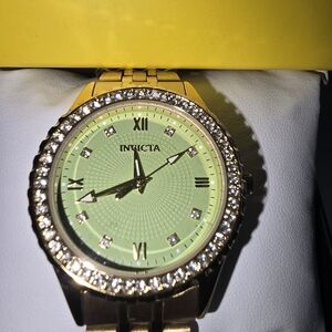 Invicta Gold and Green Women's Watch